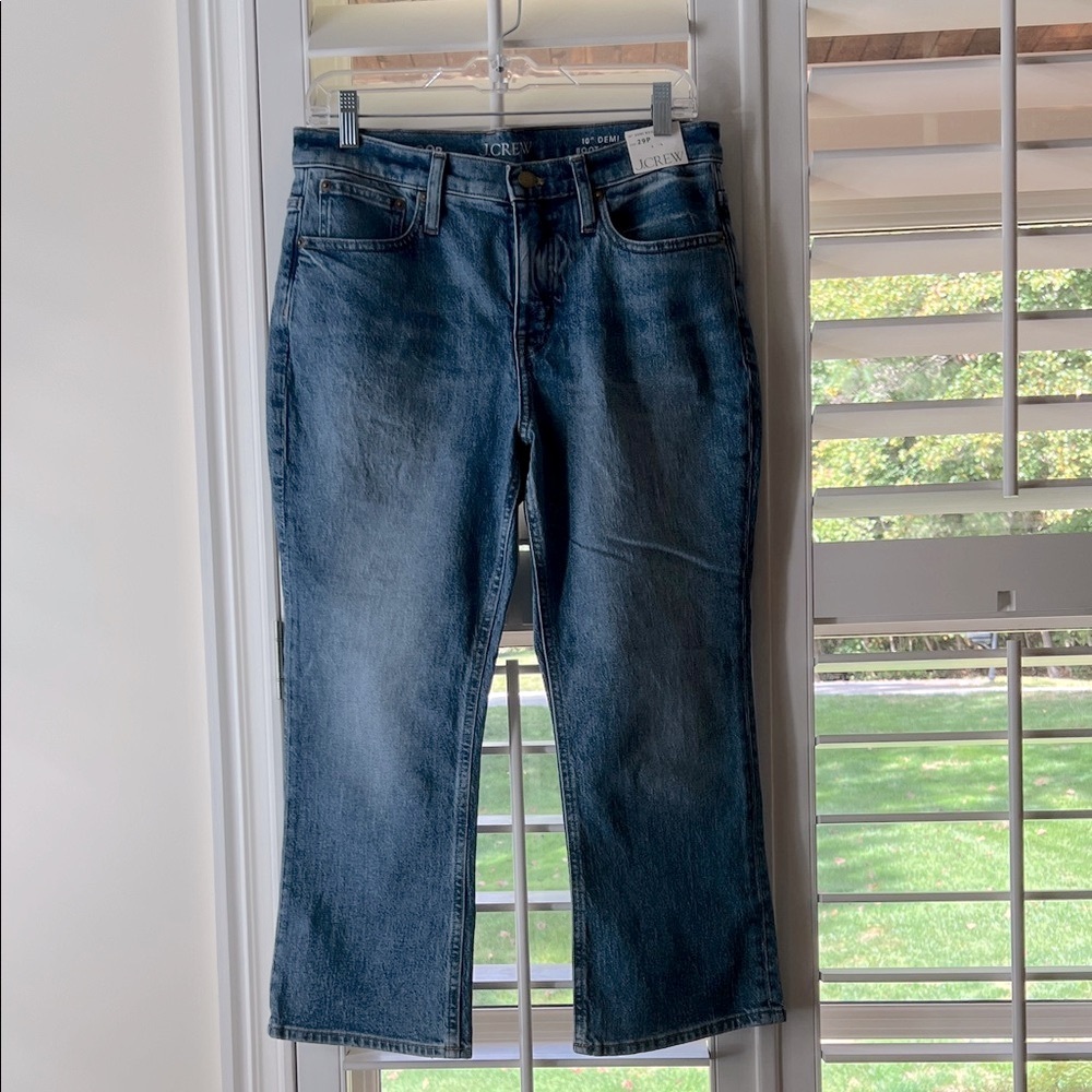 J Crew 10” Demi Boot Crop Jeans